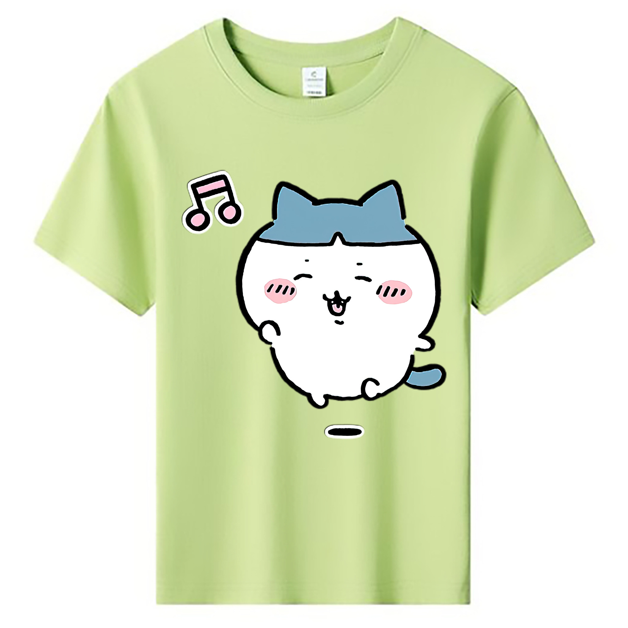 （画像用） ちいかわ ハチワレ Chii-kawa hachiware 綿100％キッズTシャツ（フロントプリント）